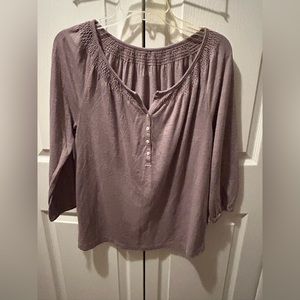 Ann Taylor Loft beige blouse Large